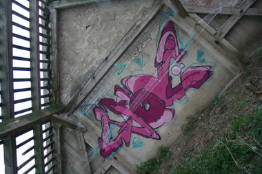 Graffiti Wall in letschin - Photo by noc - noc, pink, style (2013)