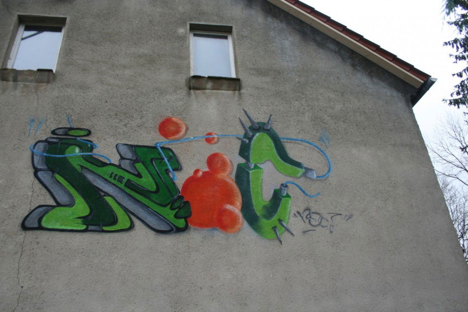 Graffiti Wall in Letschin - Photo by noc - style, mix, rooftop (2013)