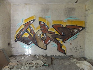 Graffiti Wall in Letschin - Photo by noc - brown, noc, style (2013)