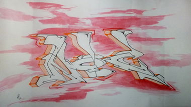 Graffiti Sketch in Letschin - Photo by noc - noc, sketch, red (2013)