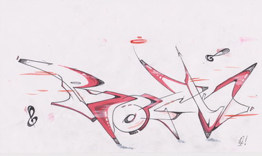 Graffiti Sketch - Photo by noc - noc, rock, sketch (2013)