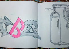 Graffiti Sketch - Photo by noc - graffiti, cant, be (2014)