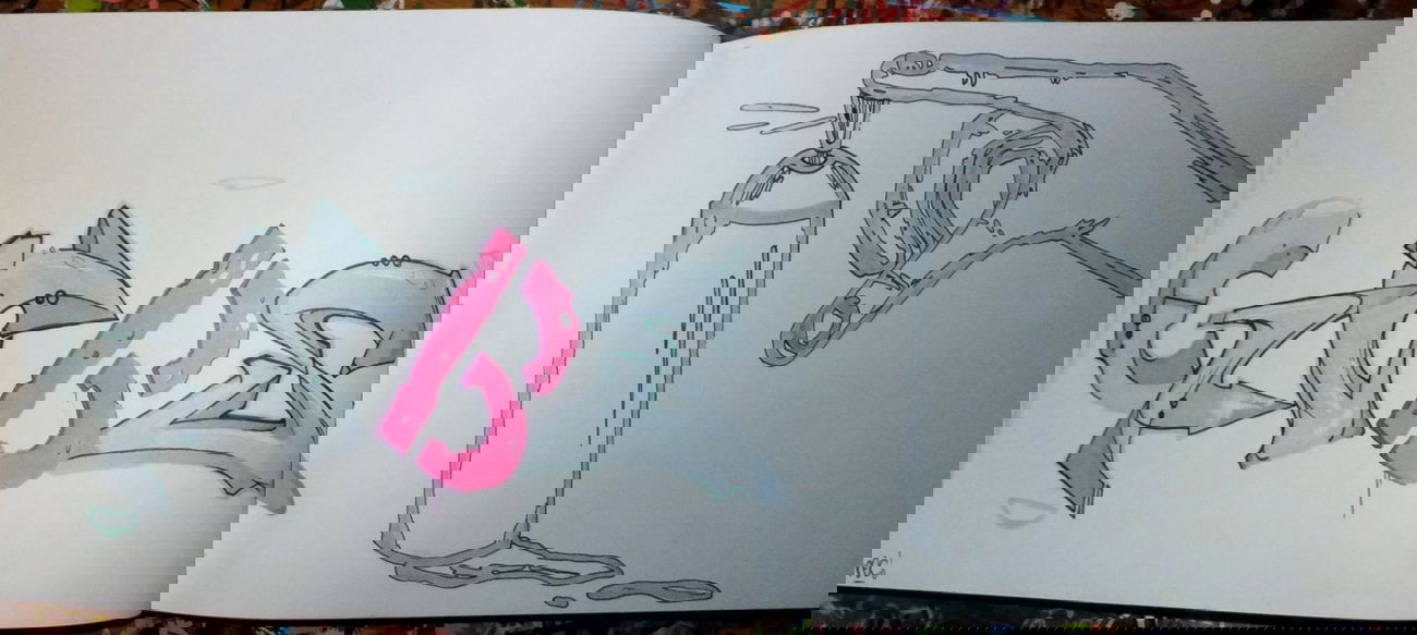 Graffiti Sketch - Photo by noc - graffiti, cant, be (2014)