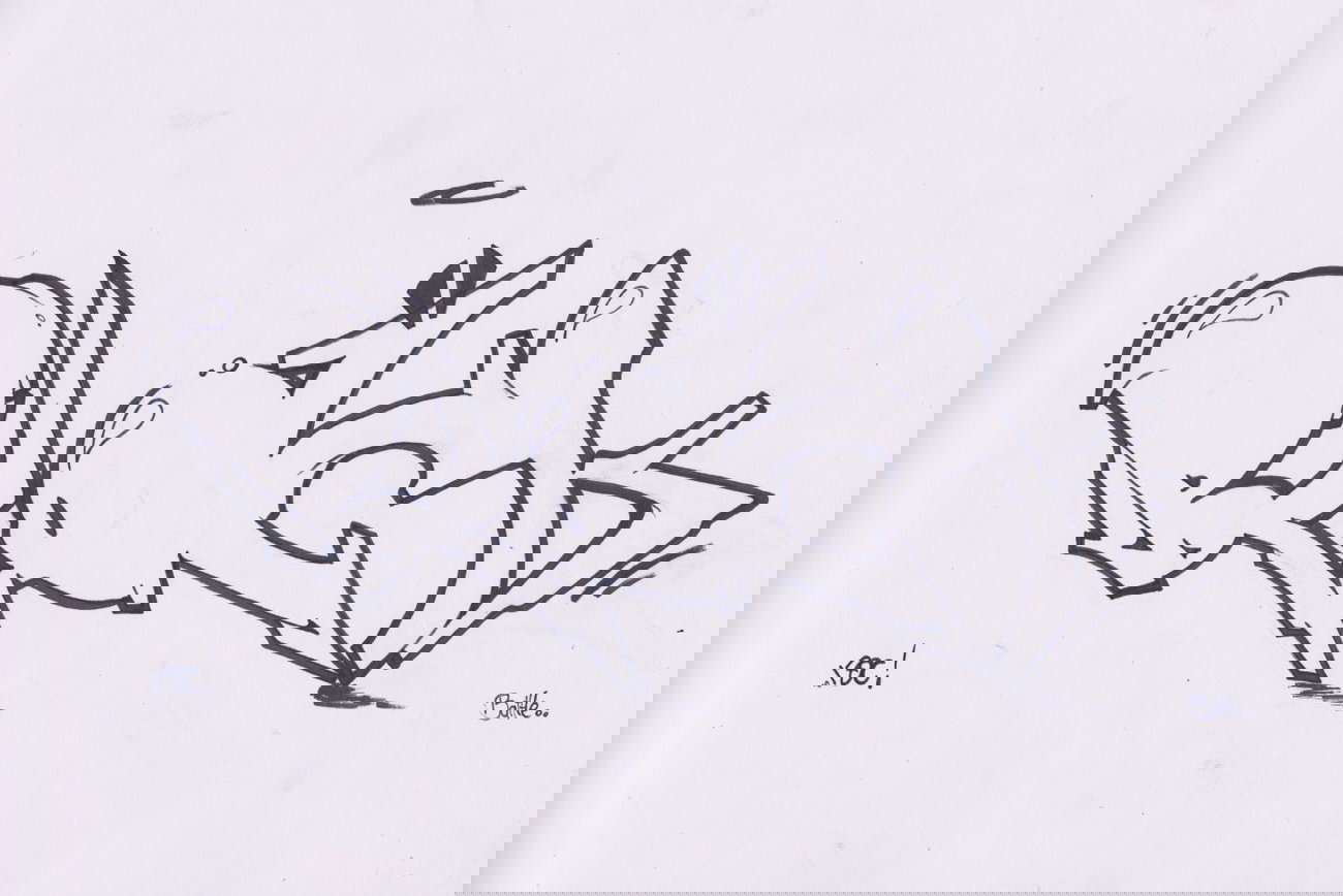 Graffiti Sketch - Photo by noc - black, t-shirt, battle (2014)