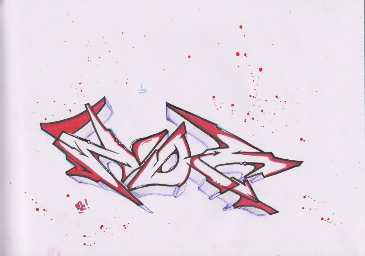 Graffiti Sketch - Photo by noc - noc, red, style (2014)