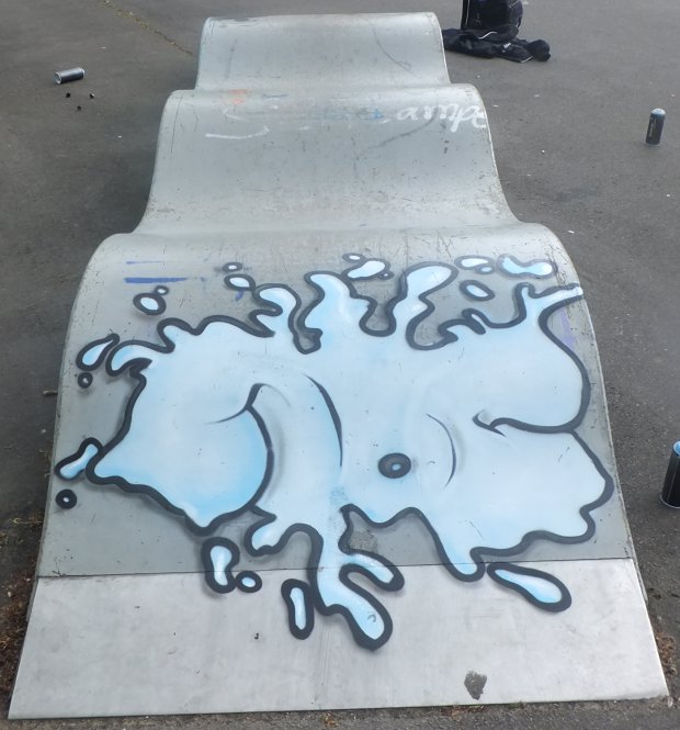 Graffiti Artwork - Photo by noc - noc, blue, throw (2014)