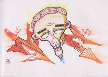 Graffiti Sketch - Photo by noc - noc, light, bulb (2014)