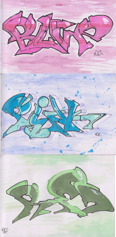 Graffiti Bombing - Photo by noc - noc, colour, blind (2014)