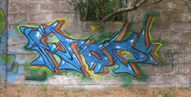 Graffiti Wall - Photo by noc - noc, style, blue (2014)