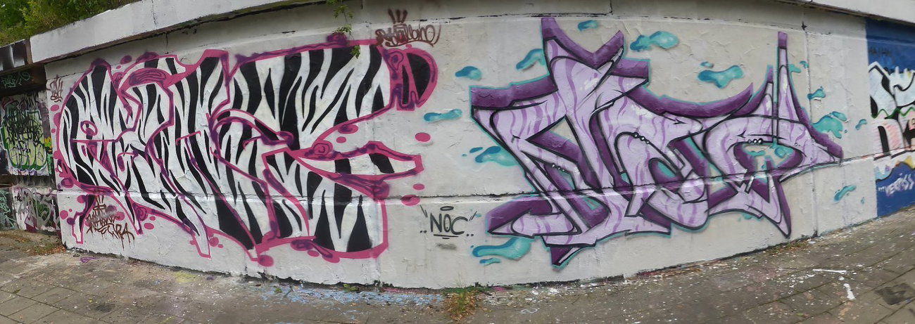Graffiti Wall - Photo by noc - royal-bone, lka, crew (2014)