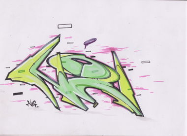 Graffiti Sketch - Photo by noc - noc, green, style (2014)