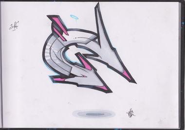 Graffiti Sketch - Photo by noc - C, noc, letter (2014)