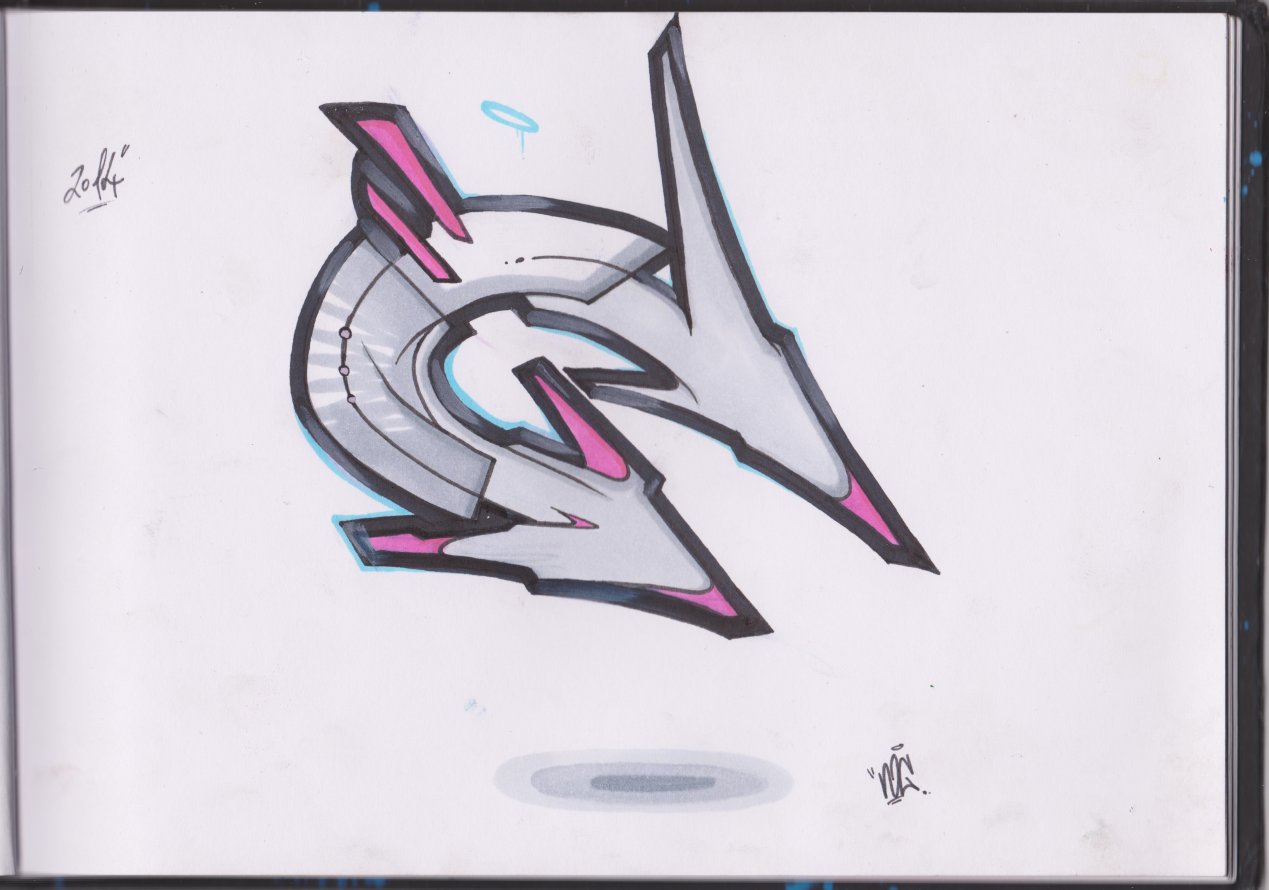 Graffiti Sketch - Photo by noc - C, noc, letter (2014)