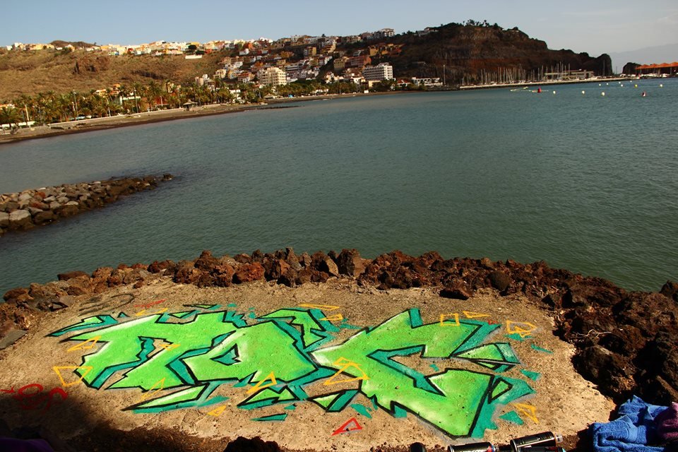 Graffiti Artwork - Photo by noc - noc, gomera, 2014 (2014)
