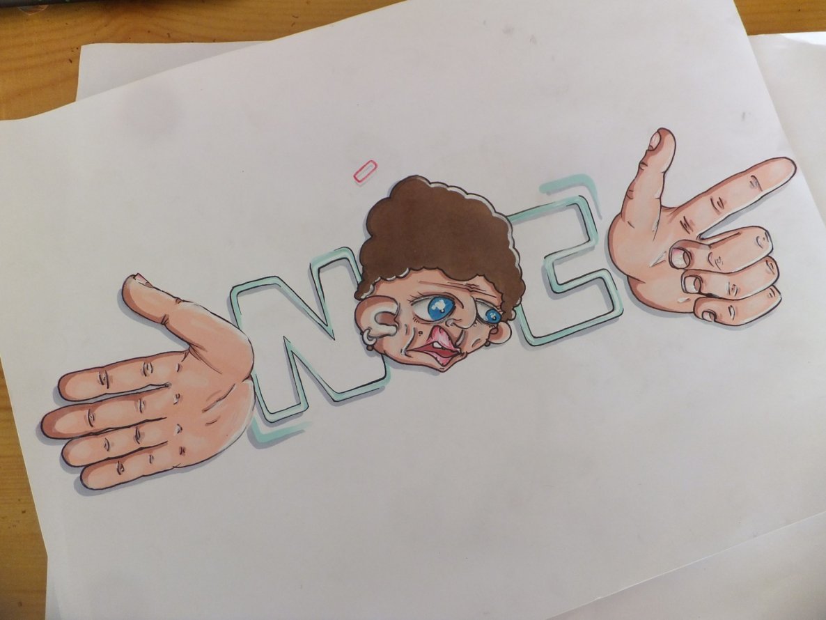 Graffiti Sketch - Photo by noc - noc, sketch, hands (2015)