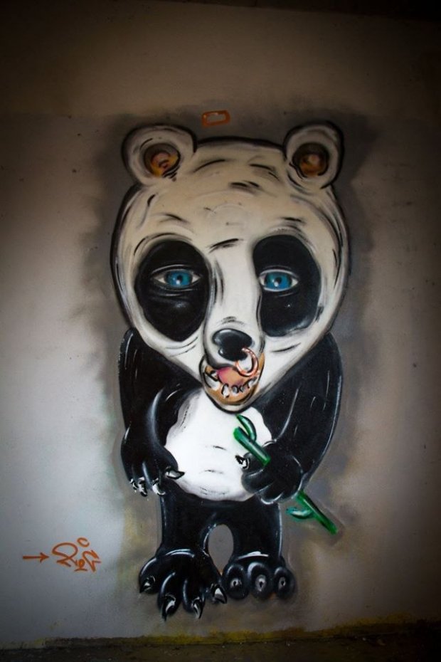 Graffiti Wall - Photo by noc - panda, wall, noc (2015)