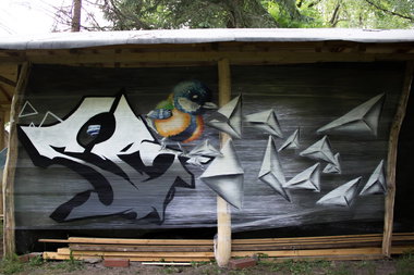 Graffiti Wall - Photo by noc - noc, spin, lka (2016)