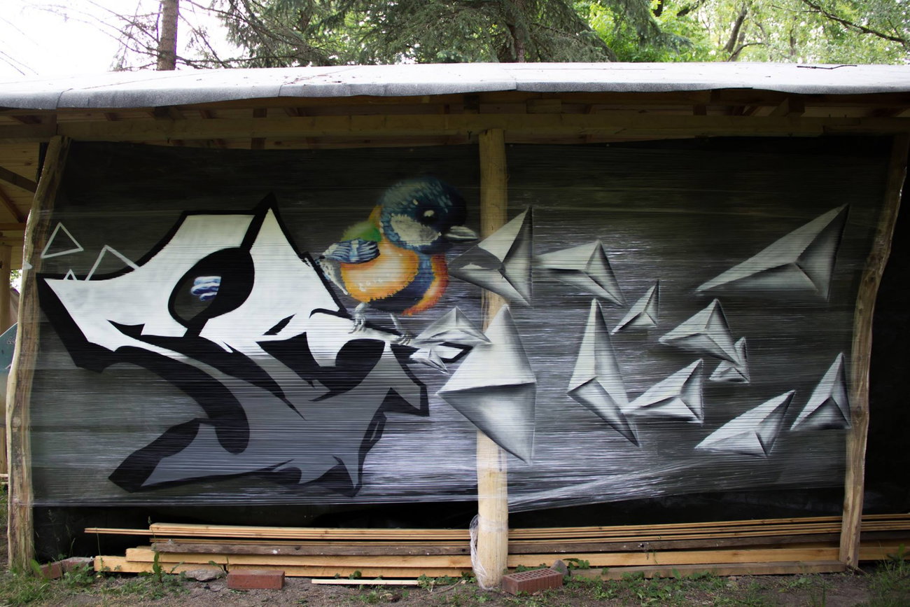 Graffiti Wall - Photo by noc - noc, spin, lka (2016)