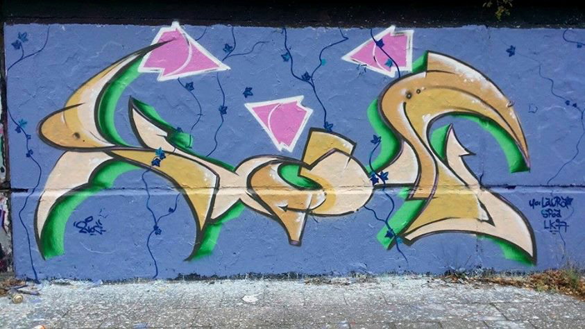 Graffiti Wall - Photo by noc - lka, lackaffencrew, lackaffen (2015)