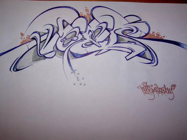 Graffiti Sketch in Italy - Photo by noels_afa - noels, afa, crew (2013)