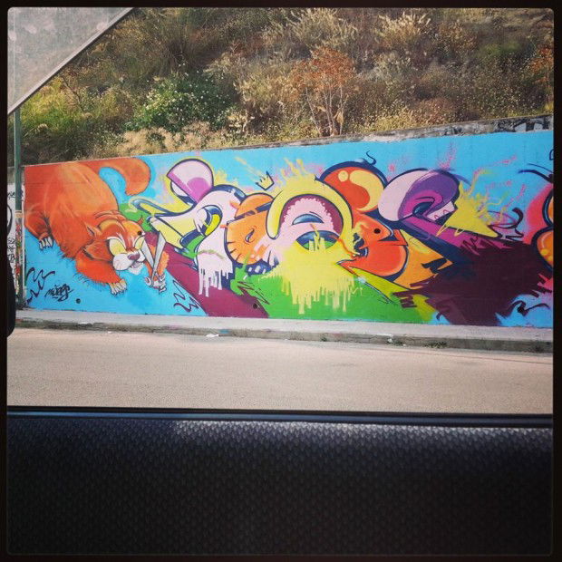 Graffiti Wall in Enna - Photo by noels_afa - noels, afa, crew (2013)