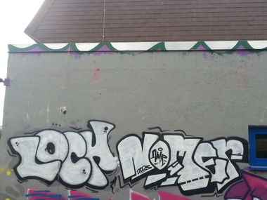 Graffiti Wall in Schiffweiler - Photo by nomer1 - Loch, One (2023)