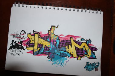 Graffiti Sketch - Photo by noname77 - drum, noname, 77 (2014)