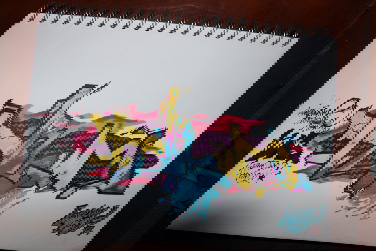 Graffiti Sketch - Photo by noname77 - drum, noname, 77 (2014)