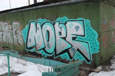 Graffiti Bombing in Tula - Photo by nope - nope