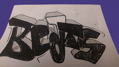 Graffiti Sketch - Photo by nosticksnoseeds - Beats, Battle, Switzerland (2015)