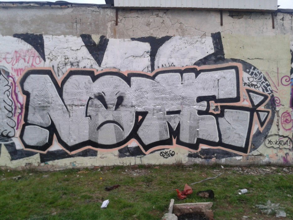 Graffiti Bombing in Simferopol - Photo by note - note, die, crew