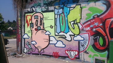 Graffiti Wall - Photo by notyourdarling - Topc, top, Schlachthof (2015)