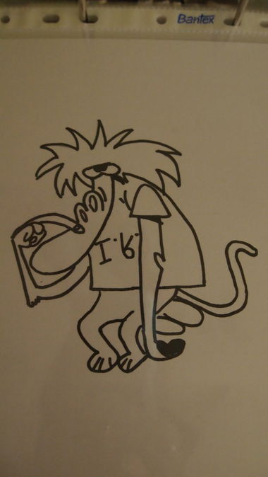 Graffiti Sketch - Photo by nuke - baboon, cartoon, weasel (2014)