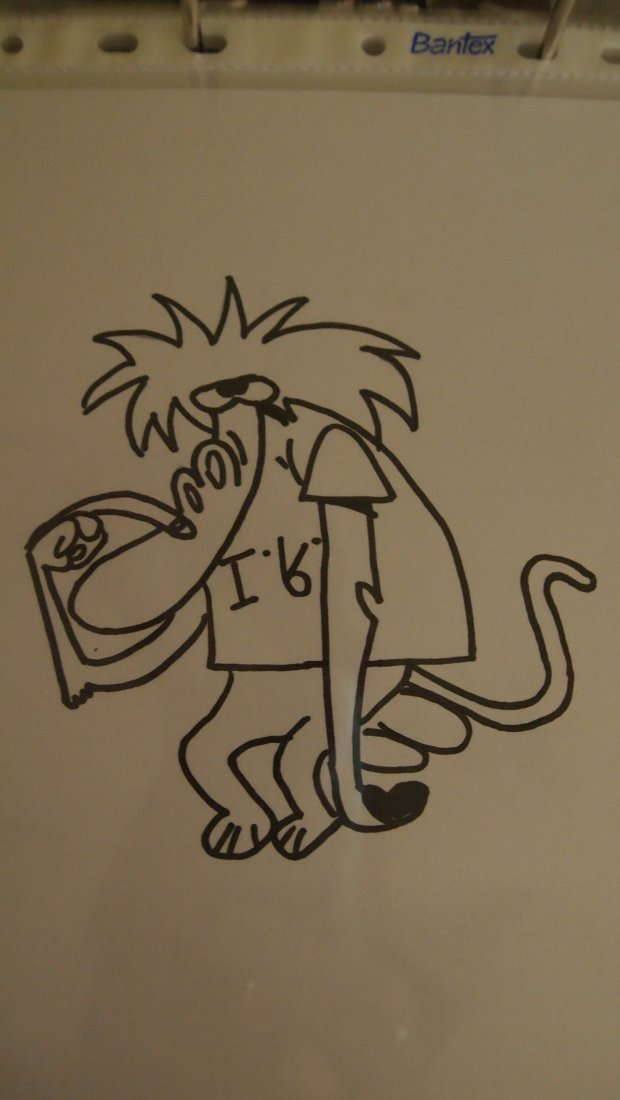 Graffiti Sketch - Photo by nuke - baboon, cartoon, weasel (2014)