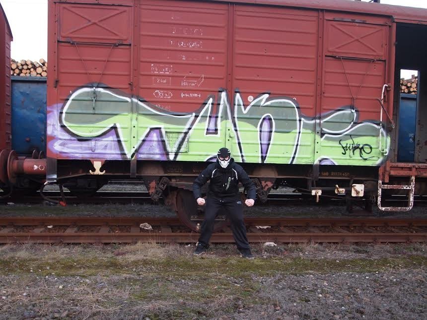 Graffiti Train - Photo by nuke - freight, towar, nuke (2015)