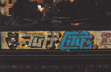 Graffiti Train in New York - Photo by nycsubways - Tuff, City, Phase (1982)