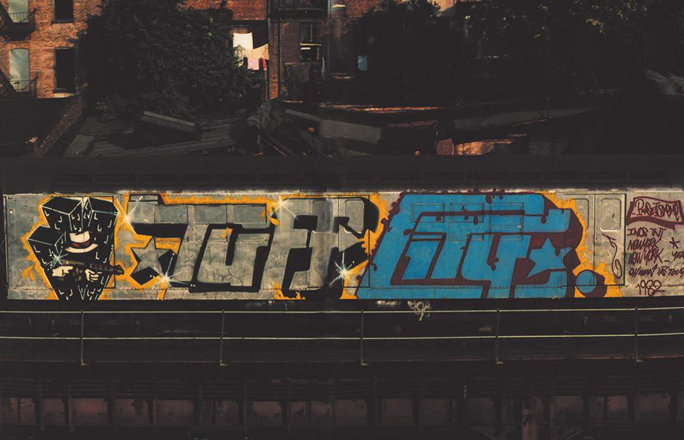 Graffiti Train in New York - Photo by nycsubways - Tuff, City, Phase (1982)