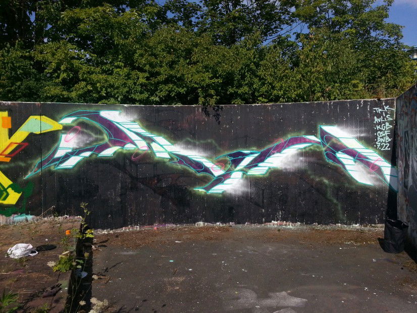 Graffiti Wall in Niederdorla - Photo by obscene1312 - ZURE, TRK, OSF (2013)