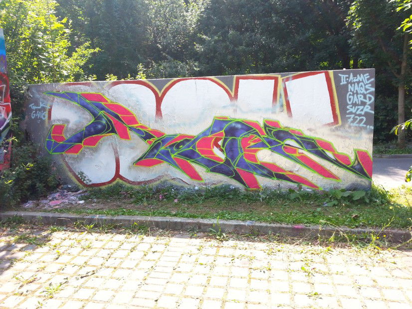 Graffiti Wall in Dresden - Photo by obscene1312 - TR, OSF, CFF (2013)