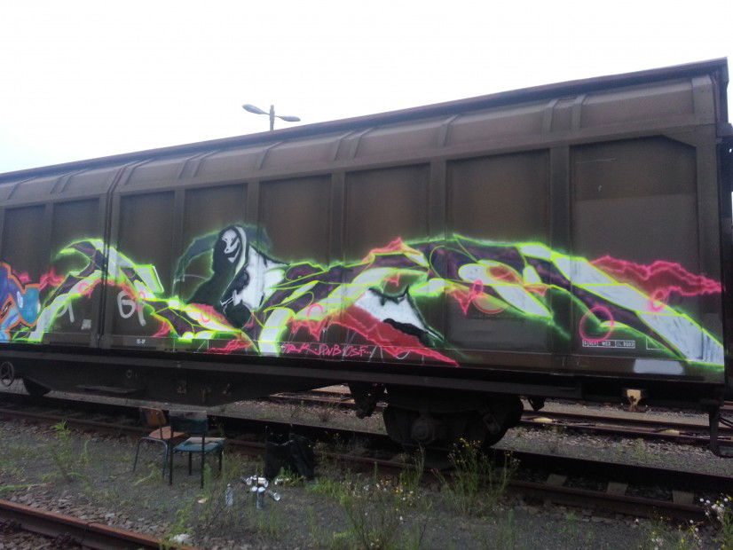 Graffiti Wall in Dresden - Photo by obscene1312 - TRK, OSF, CFF (2013)