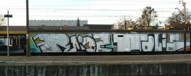 Graffiti Train in Bojszów - Photo by ohhgoodstuff