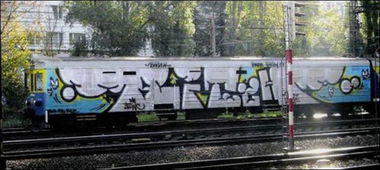 Graffiti Train in Poland - Photo by ohhgoodstuff