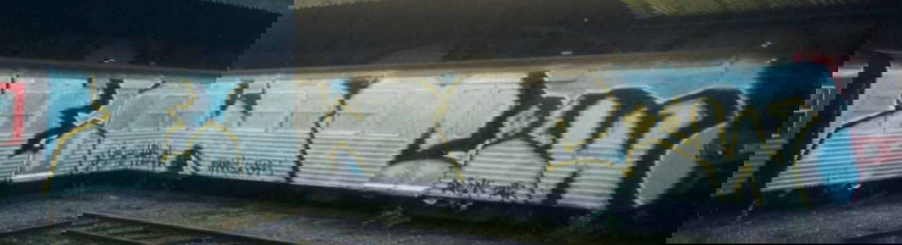 Graffiti Train in La Celle-sous-Gouzon - Photo by ohhgoodstuff