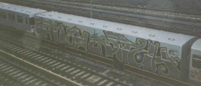 Graffiti Train in Vienna - Photo by ohhgoodstuff