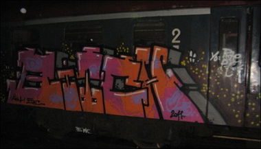 Graffiti Train in Poland - Photo by ohhgoodstuff