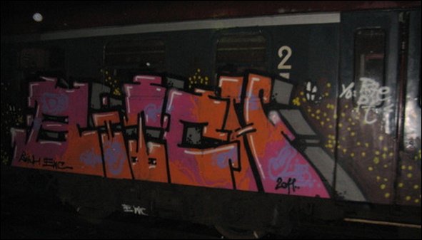 Graffiti Train in Poland - Photo by ohhgoodstuff