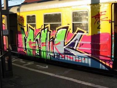 Graffiti Train in Ignacew Rozlaz?y - Photo by ohhgoodstuff