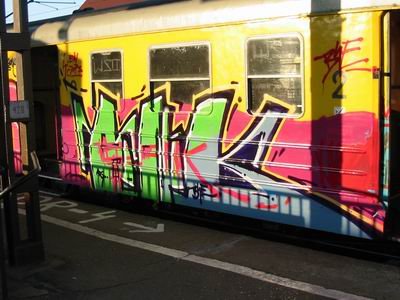 Graffiti Train in Ignacew Rozlaz?y - Photo by ohhgoodstuff