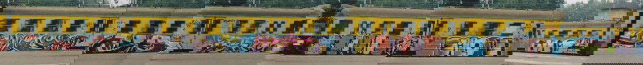 Graffiti Train in Skórka - Photo by ohhgoodstuff