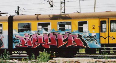Graffiti Train in Kazimierzów - Photo by ohhgoodstuff
